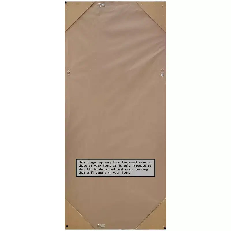 Miroir sur pied bronze pleine longueur à crête non biseautée