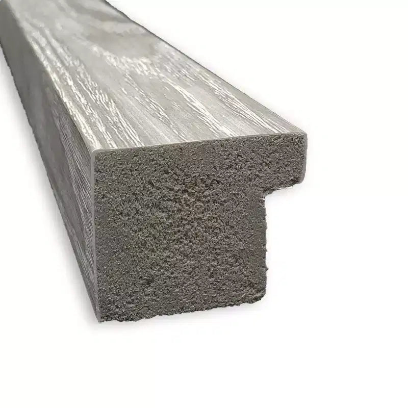 Miroir carré pleine longueur gris tourterelle lavé pouvant être fixé au mur ou à une porte