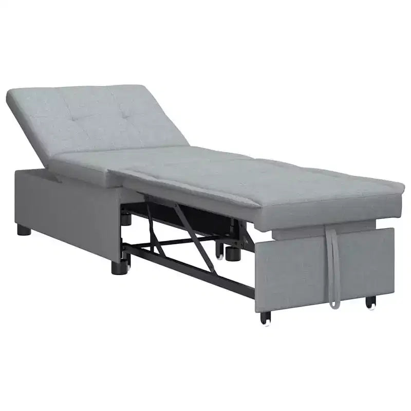 vidaXL Sofa Bed Light gray 194 x 67 x 37 cm fabric