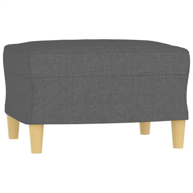 Canapé places avec pouf foncé