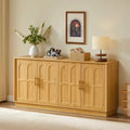 GDFStudio Peli Modern 66.5'' Sideboard Cabinet with 4 Doors and 2 Adjustable Shelves