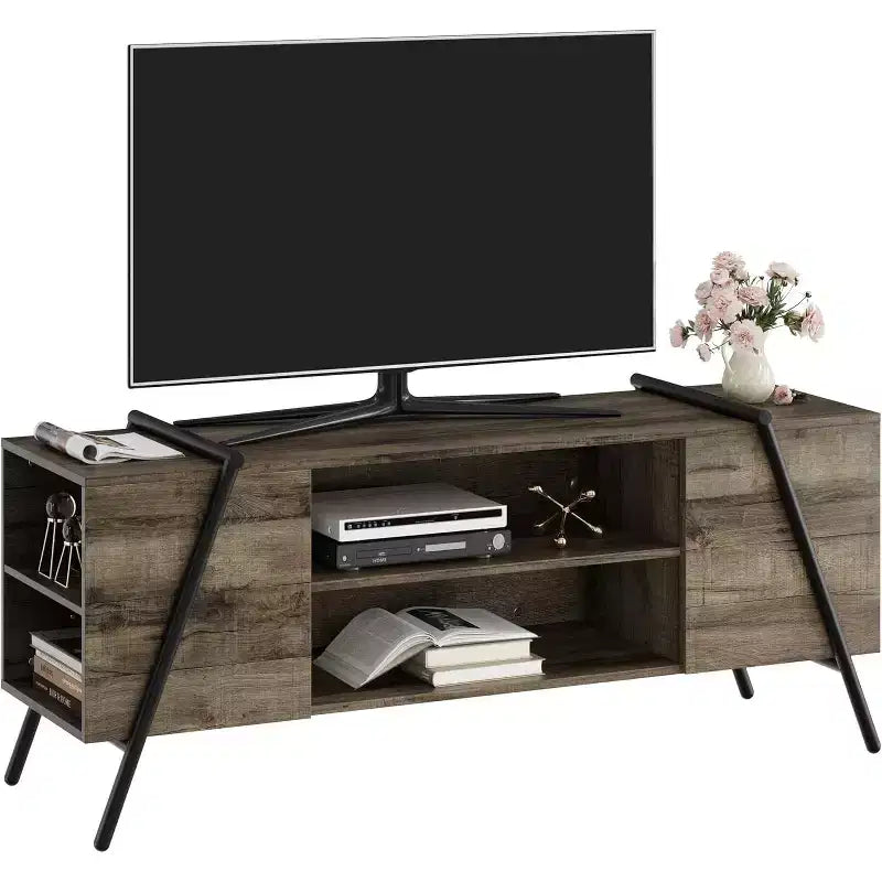 Meuble TV console média moderne avec étagère réglable