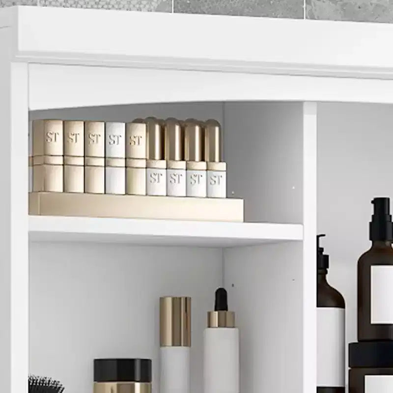 Meuble de rangement de salle de bain avec panier à linge basculant, Organiseur haut
