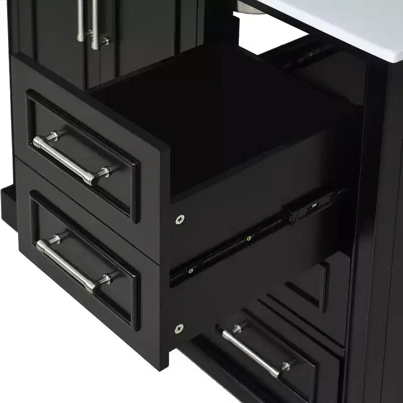 Meuble de salle de bain avec lavabo et rangement, Armoire de rangement de salle de bain