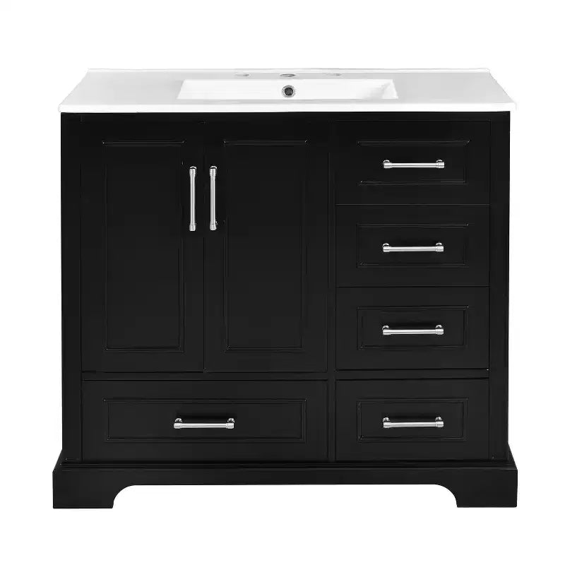 Meuble de salle de bain avec lavabo et rangement, Armoire de rangement de salle de bain