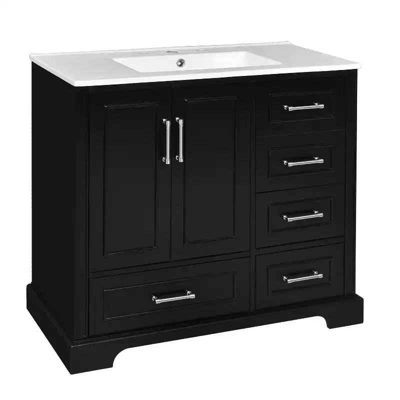 Meuble de salle de bain avec lavabo et rangement, Armoire de rangement de salle de bain