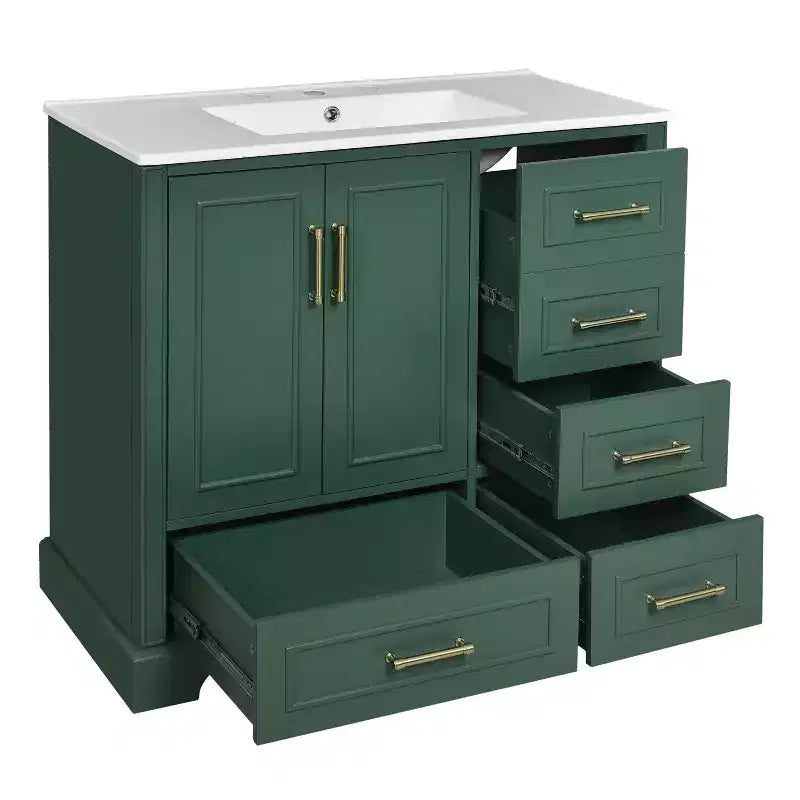 Meuble de salle de bain avec lavabo et rangement, Armoire de rangement de salle de bain