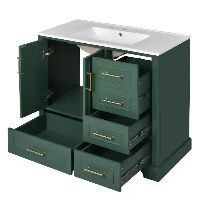 Meuble de salle de bain avec lavabo et rangement, Armoire de rangement de salle de bain