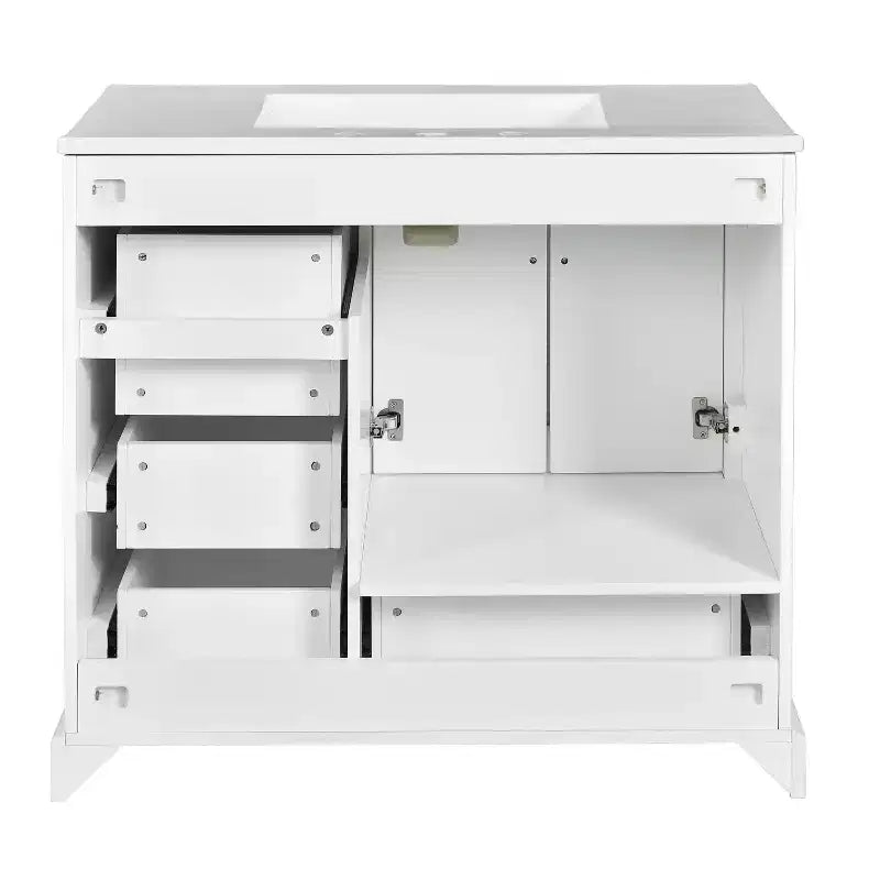 Meuble de salle de bain avec lavabo et rangement, Armoire de rangement de salle de bain