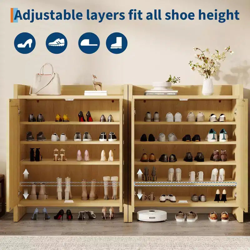 Meuble de rangement pour chaussures en rotin Meuble de rangement autoportant de style fermier