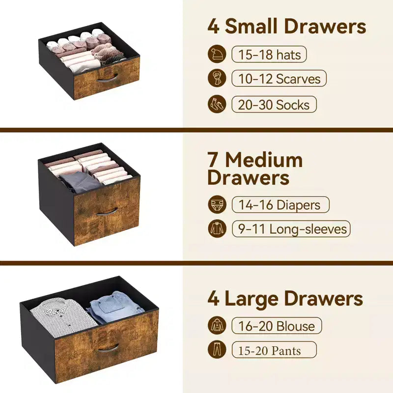 Armoires de rangement, Armoires de rangement en tissu