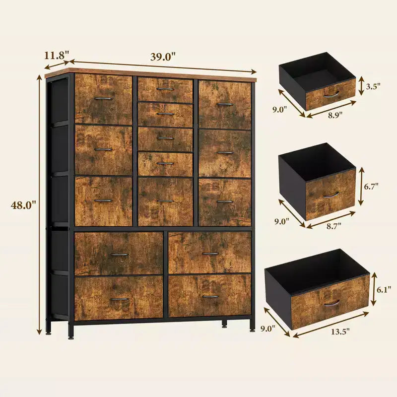 Armoires de rangement, Armoires de rangement en tissu