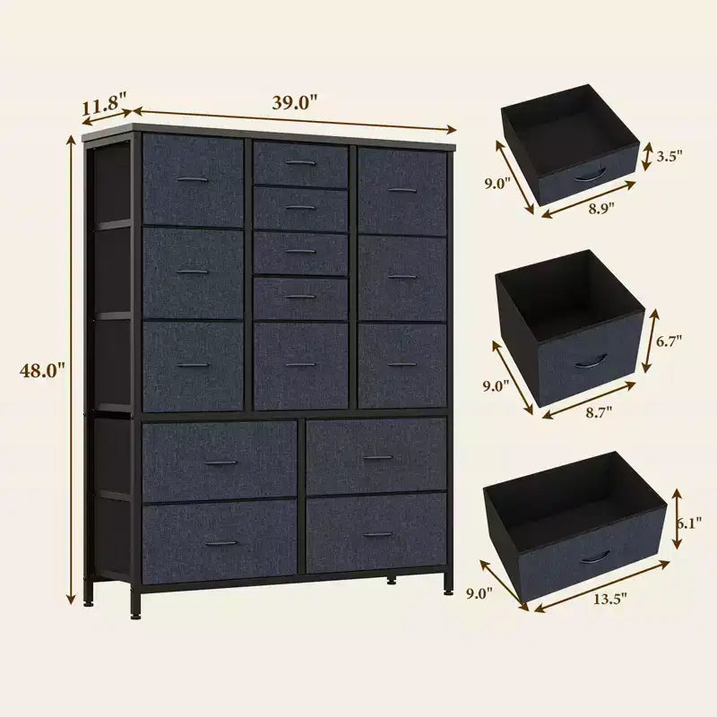 Armoires de rangement, Armoires de rangement en tissu
