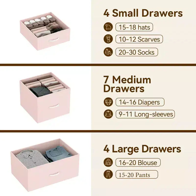 Armoires de rangement, Armoires de rangement en tissu