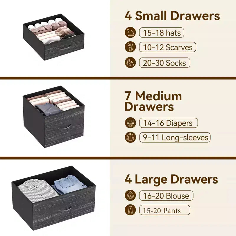 Armoires de rangement, Armoires de rangement en tissu