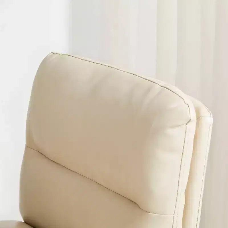 Tabourets de bar modernes en similicuir épais Rembourrés blancs