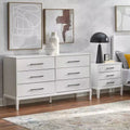 Commode de style ferme moderne avec pieds en bois d'hévéa massif