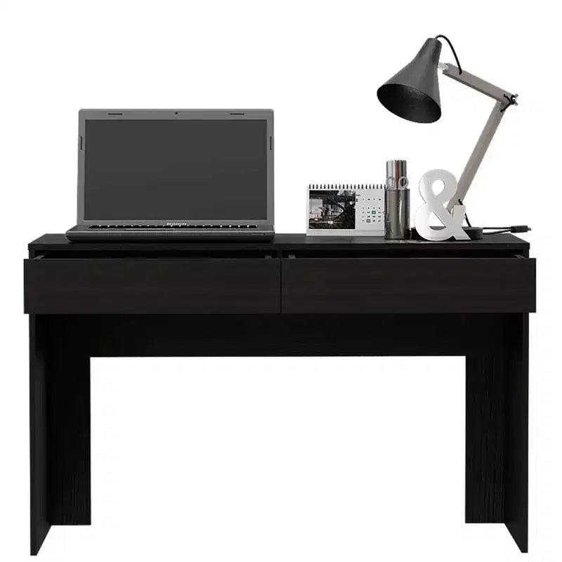 Suncheon Computer Desk Black - Boahaus: Modern Office Desk with Scratch-Resistant Wood Laminate, All Purpose Drawer