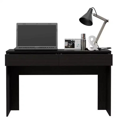 Suncheon Computer Desk Black - Boahaus: Modern Office Desk with Scratch-Resistant Wood Laminate, All Purpose Drawer