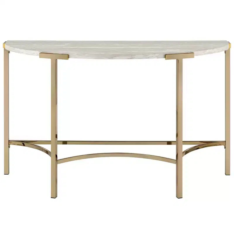 Table basse semi-circulaire Champagne
