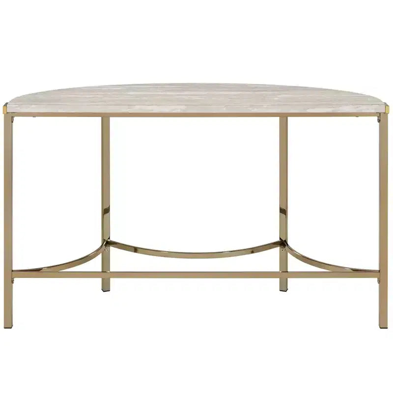Table basse semi-circulaire Champagne
