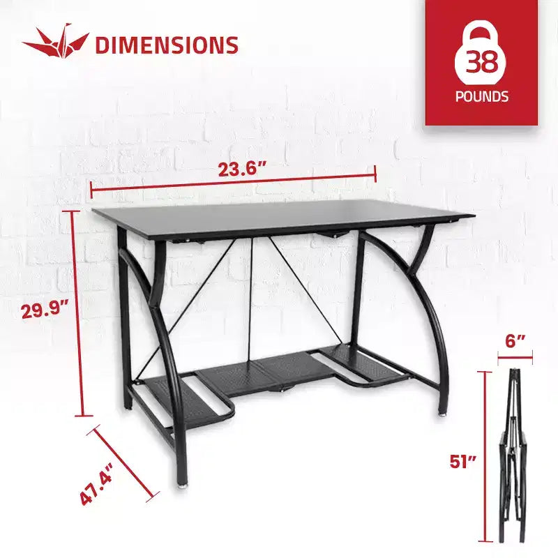 Table de bureau pliante multifonctionnelle en bois pour ordinateur