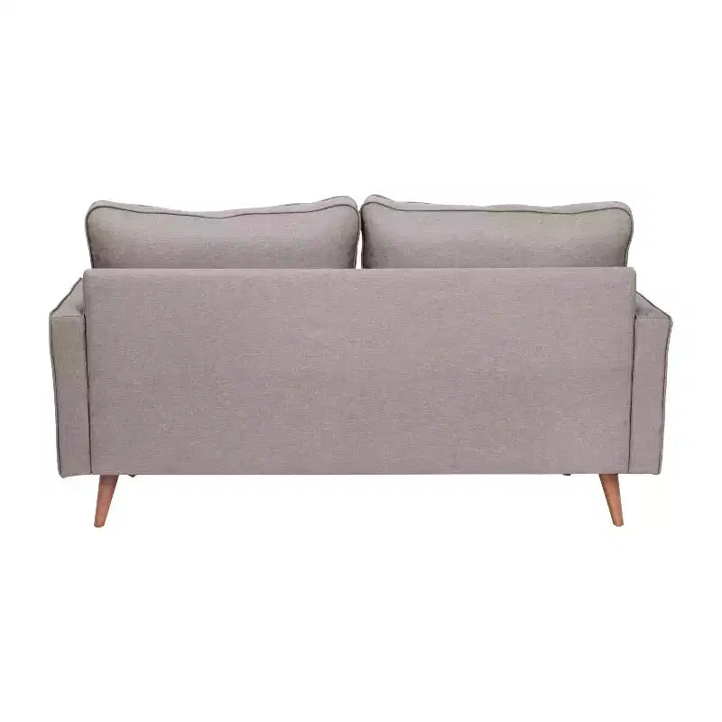 Canapé Loveseat Moderne avec Revêtement Capitonnage et Pieds en Bois Massif