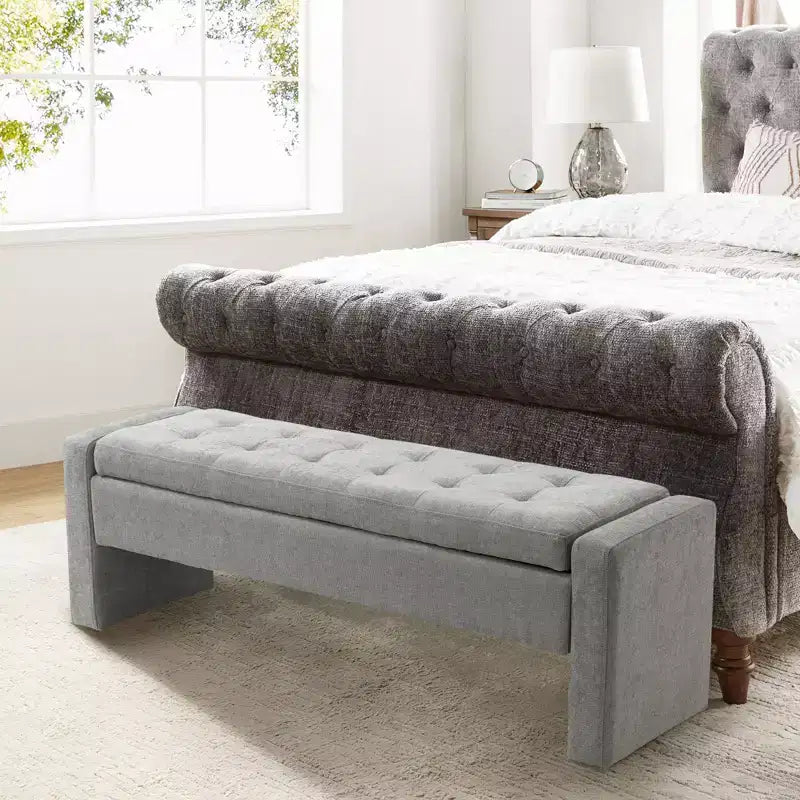 Banc de rangement capitonné moderne