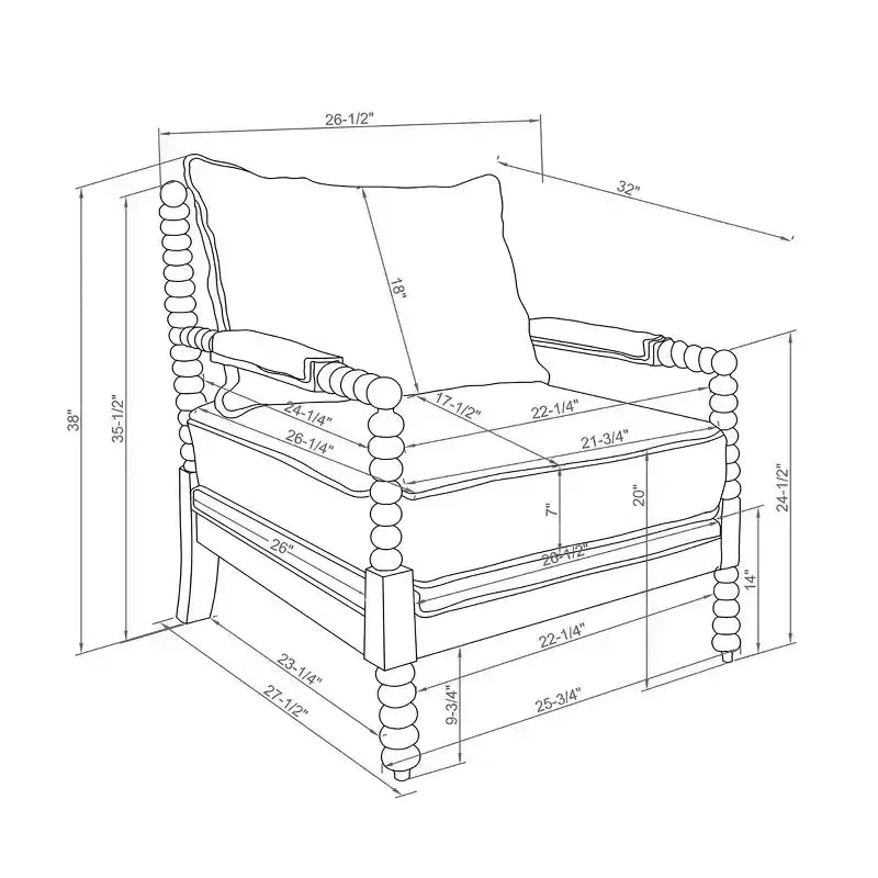 Fauteuil d'appoint Villa Farmhouse