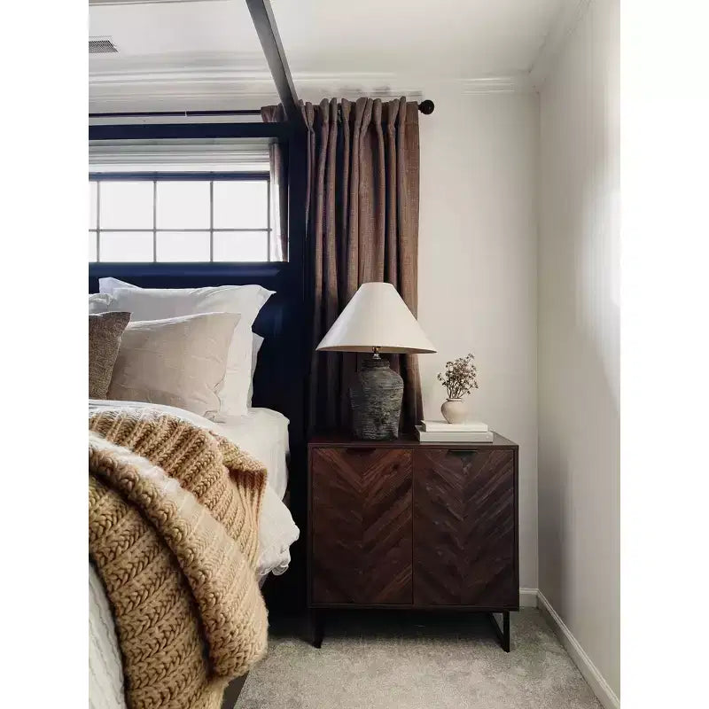Armoire de rangement 2 portes en bois