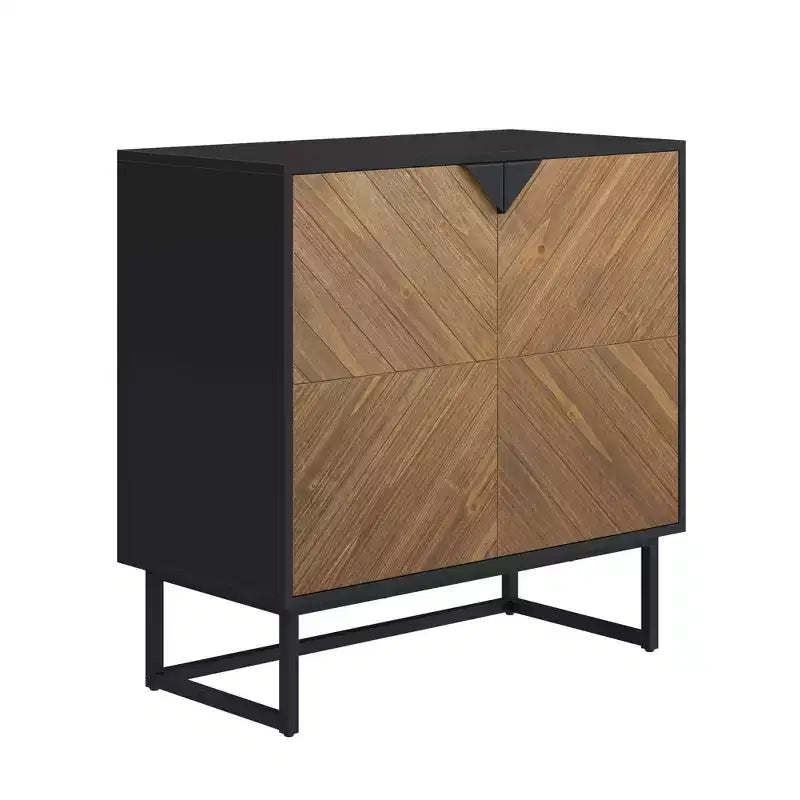 Armoire de rangement 2 portes en bois