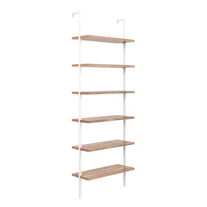 Étagère murale échelle 6 niveaux en bois