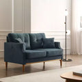Loveseat in Waterproof Fabric with USB Charging Port and 2 Pillows - ModernLuxe