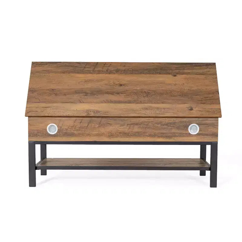 Banc d'entrée de ferme avec siège à charnière relevable