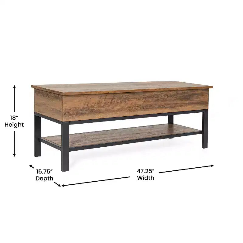 Banc d'entrée de ferme avec siège à charnière relevable