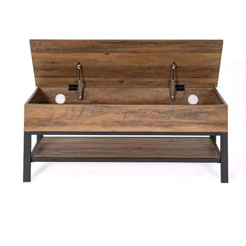 Banc d'entrée de ferme avec siège à charnière relevable