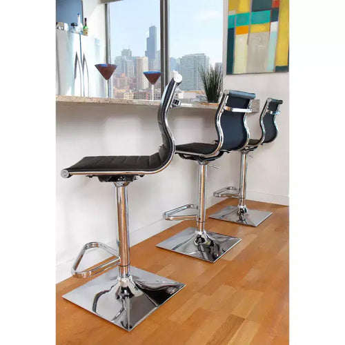 Tabouret de bar rectangulaire réglable