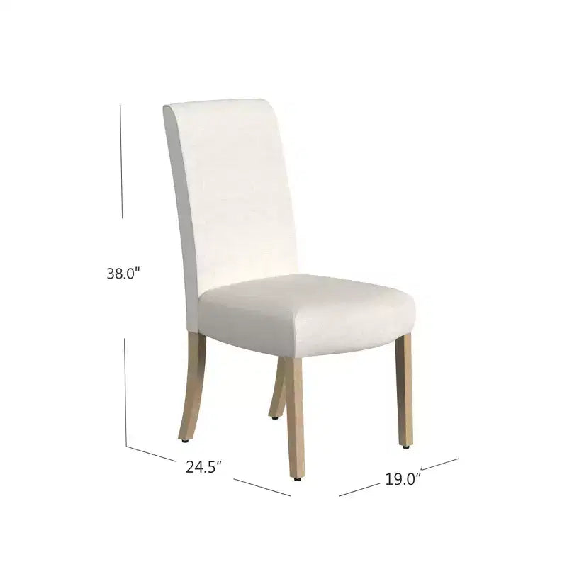 Chaises de salle à manger à détails festonnés