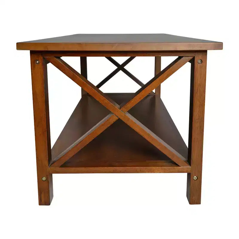 Table basse en bois massif style ferme