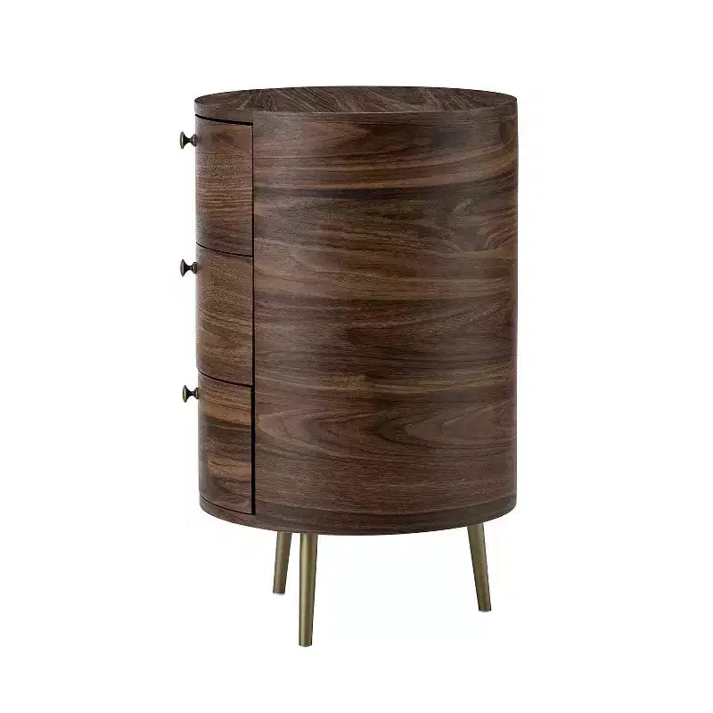 Table d'appoint avec 3 tiroirs et rangement Tall Drum