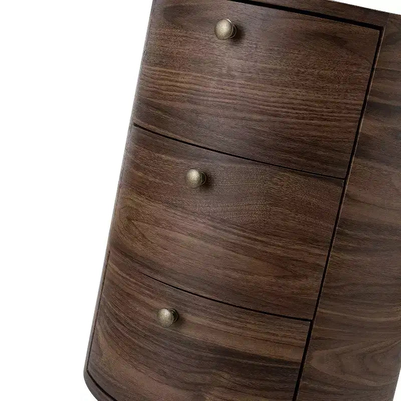 Table d'appoint avec 3 tiroirs et rangement Tall Drum