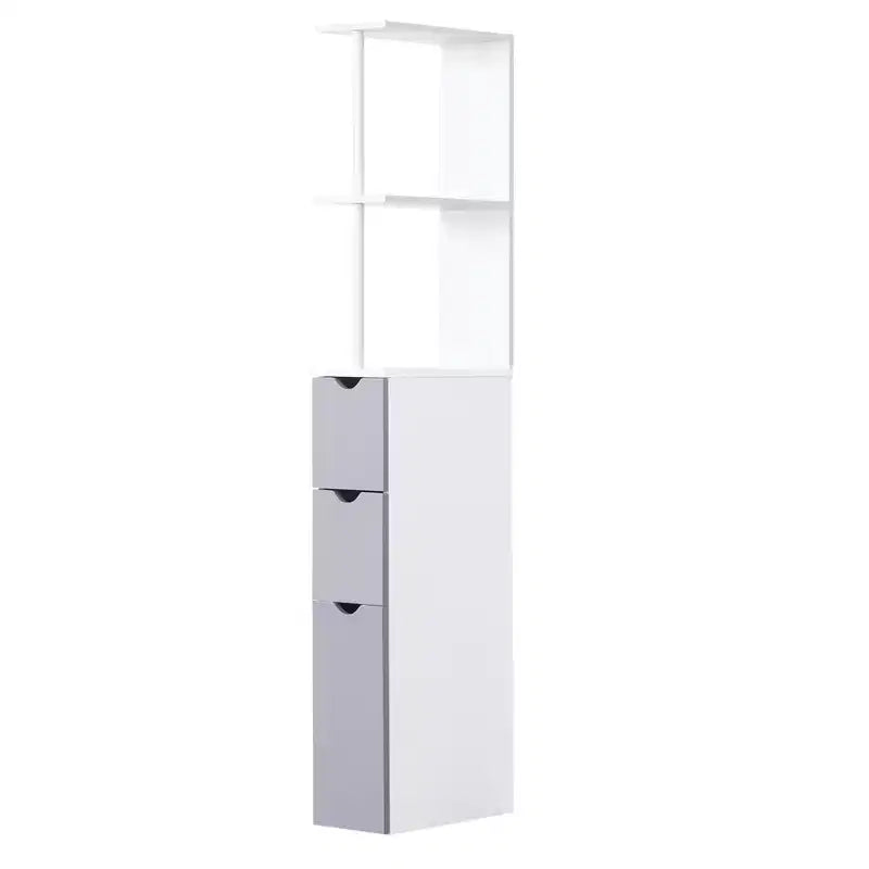 Meuble de rangement haut de salle de bain, colonne de rangement autoportante