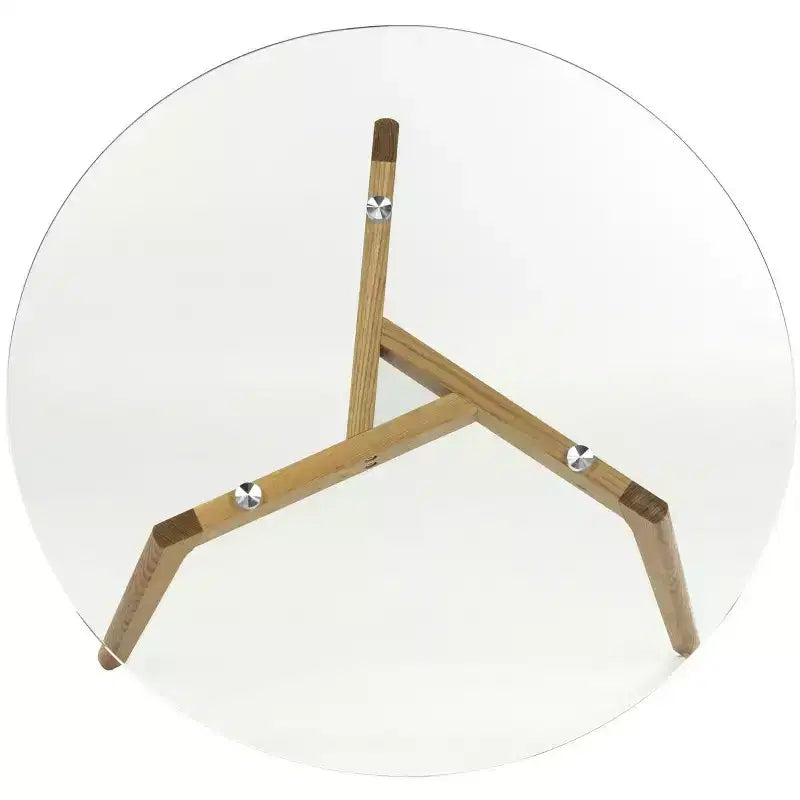 Table basse ronde en verre