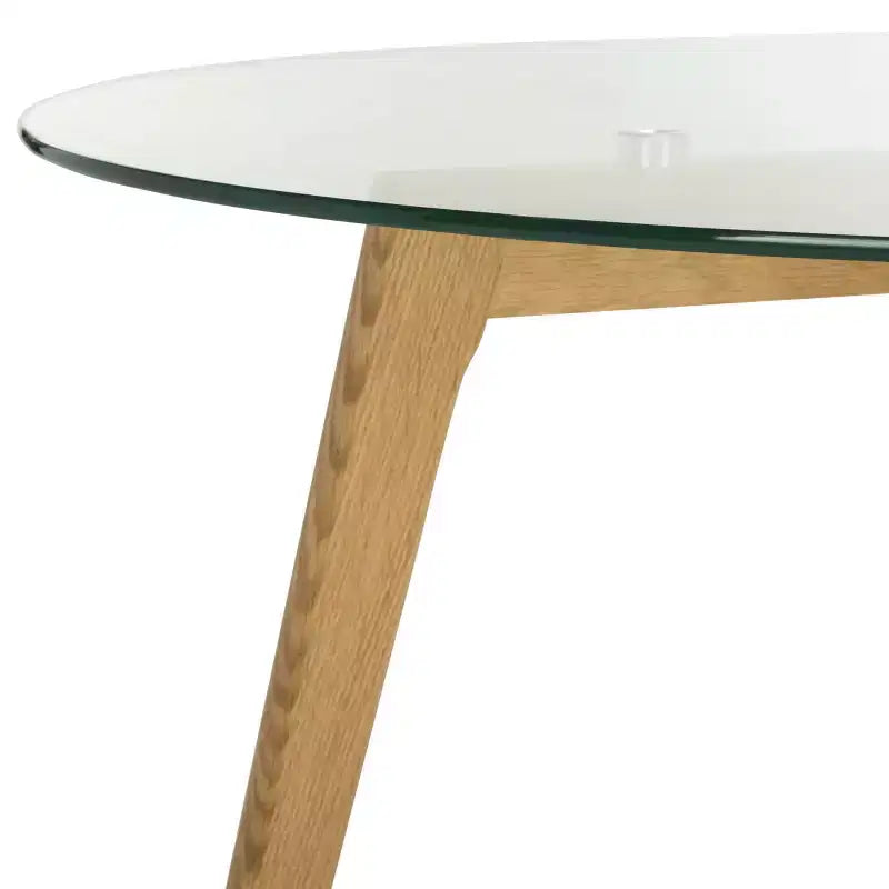 Table basse ronde en verre