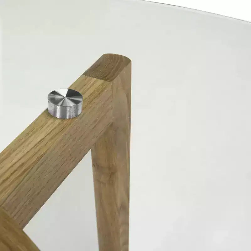 Table basse ronde en verre