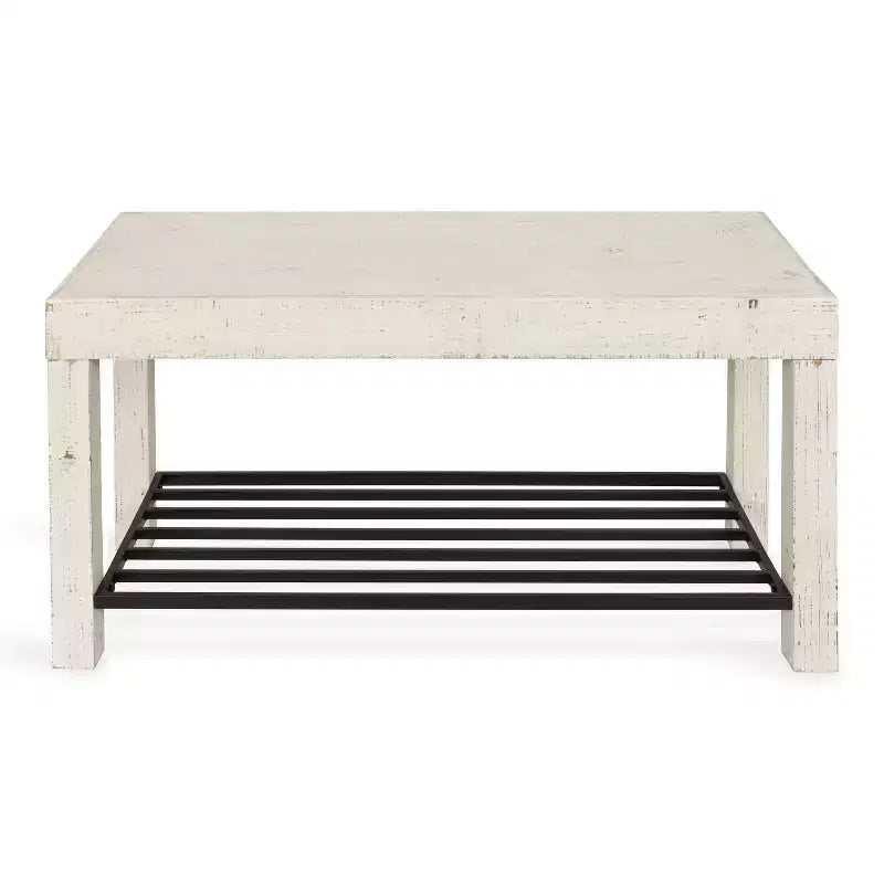 Banc rectangulaire en bois