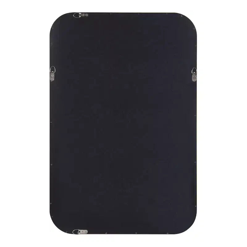 Miroir rectangle à rayon encadré de bois